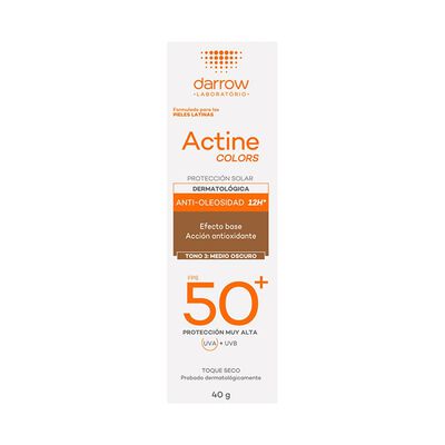 Actine Colors Protector Solar con Vitamina E Tono Obscuro