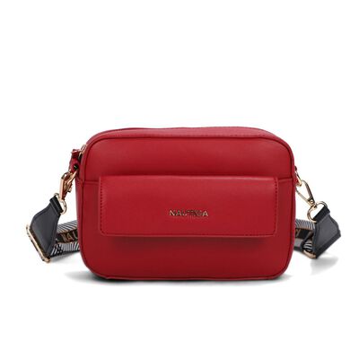 Bolsa estilo Crossbody marca N&aacute;utica color rojo modelo A10038