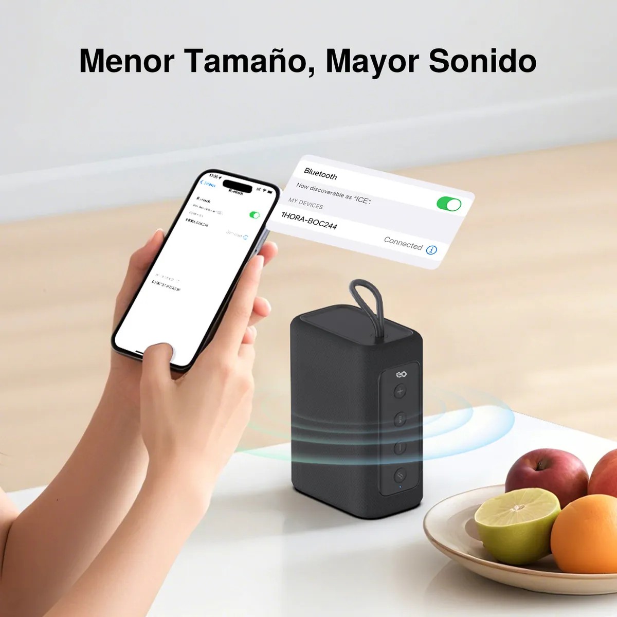 Bocina Bluetooth Port&aacute;til 7w Peque&ntilde;o Altavoz Negro image number null