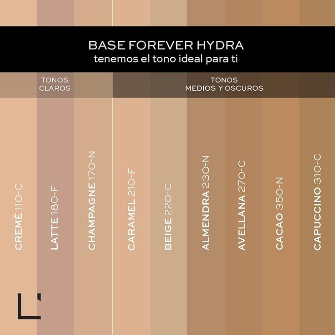 A L'BEL - Base de Maquillaje Forever Hydra de Larga Duraci&oacute;n 27ml - Caramel 210-F. image number null