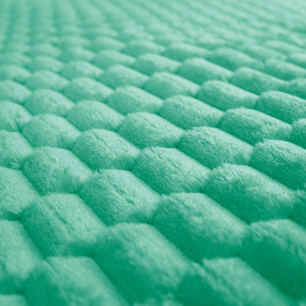 Frazada Embo Matrimonial 240x190 cm Menta, 100% microfibra poli&eacute;ster, t&eacute;rmica, suave y lavable image number null