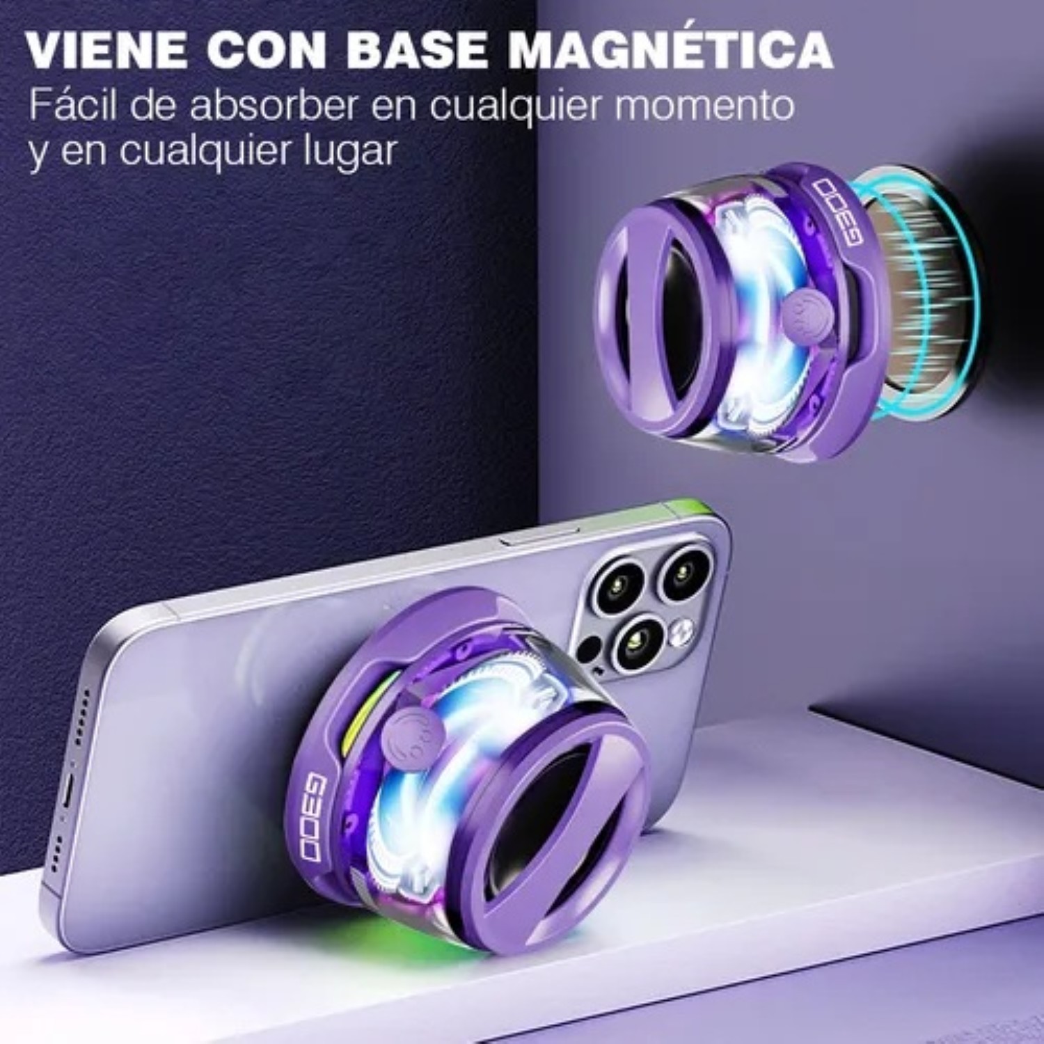 Multifunctional Port&aacute;til Magnetic Bluetooth Speaker G300 Purpura image number null