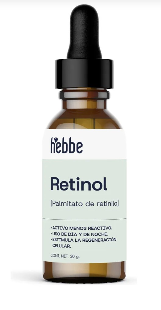 Hebbe Retinol Vitamina A Antiedad con Palmitato de Retinilo Oleoso Puro 30 ml Todo Tipo de Pie image number null