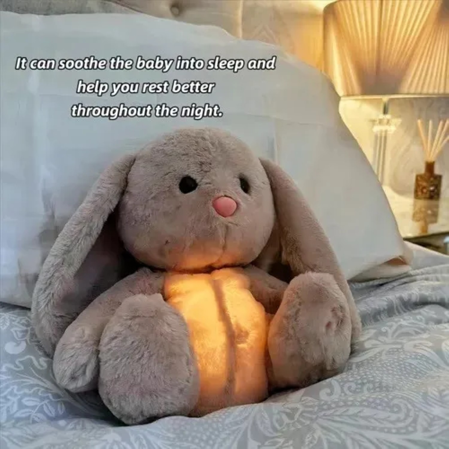 Peluche Juguete Conejo Marron Claro image number null