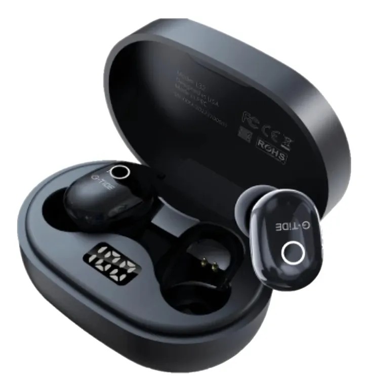 Aud&iacute;fonos Inal&aacute;mbricos In-ear Bluetooth G-tide L32 (negro) image number null