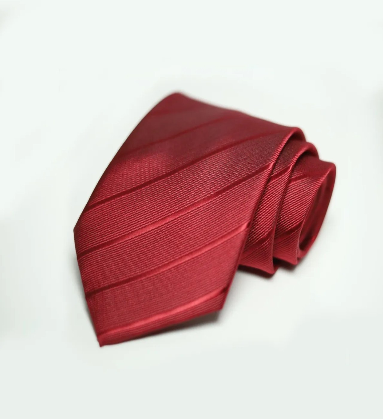 Set Corbata Pa&ntilde;uelo Mancuernilla Hombre 5 Piezas Guinda image number null