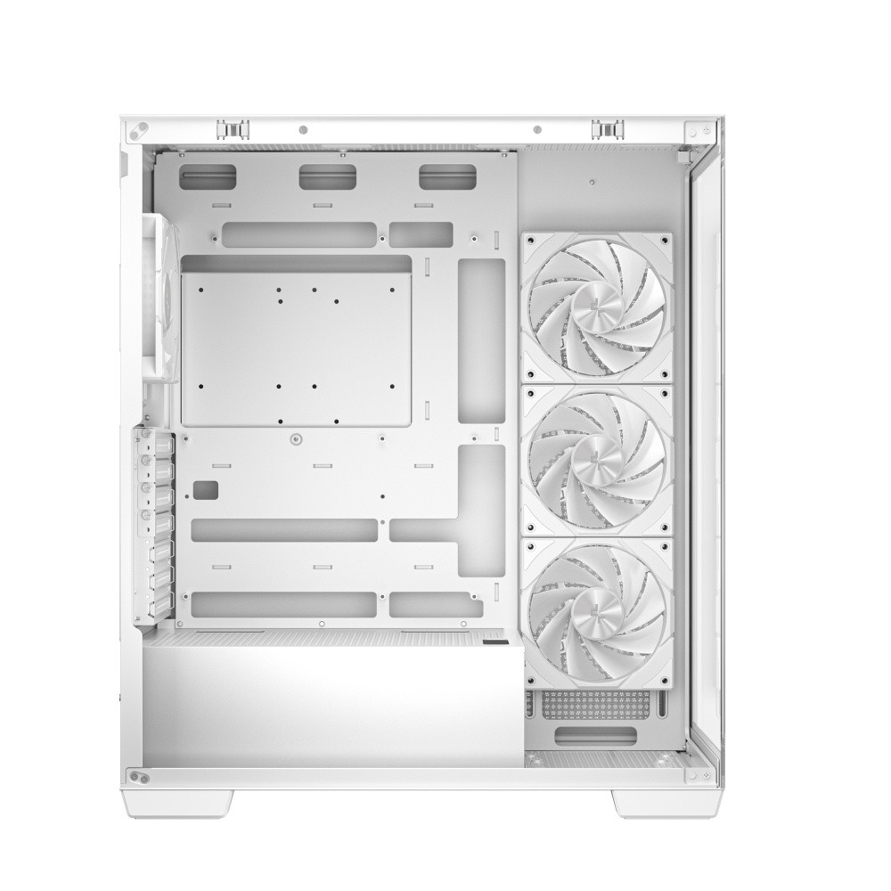 Gabinete DeepCool CG580 4F, Midi-Tower, ATX/Micro-ATX/Mini-ITX, USB 3.0, sin Fuente, 4 Ventiladores Instalados, Blanco image number null