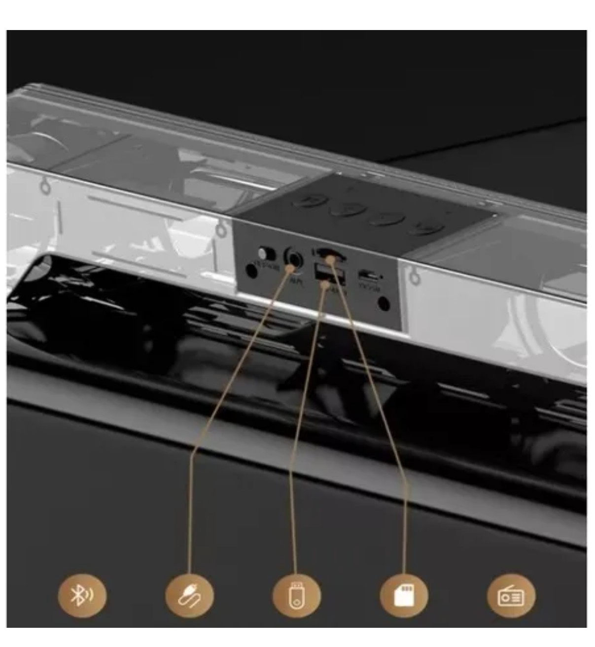 Barra De Sonido Bocina Pc Bluetooth Belug image number null