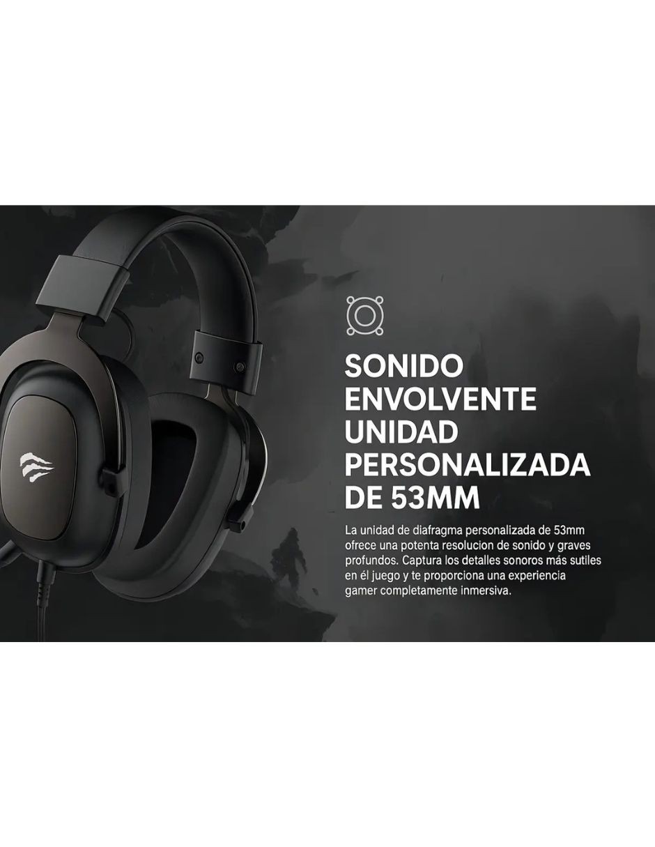 Aud&iacute;fonos Gamer Headset al&aacute;mbricos Havit 3.5mm Sonido envolvente image number null