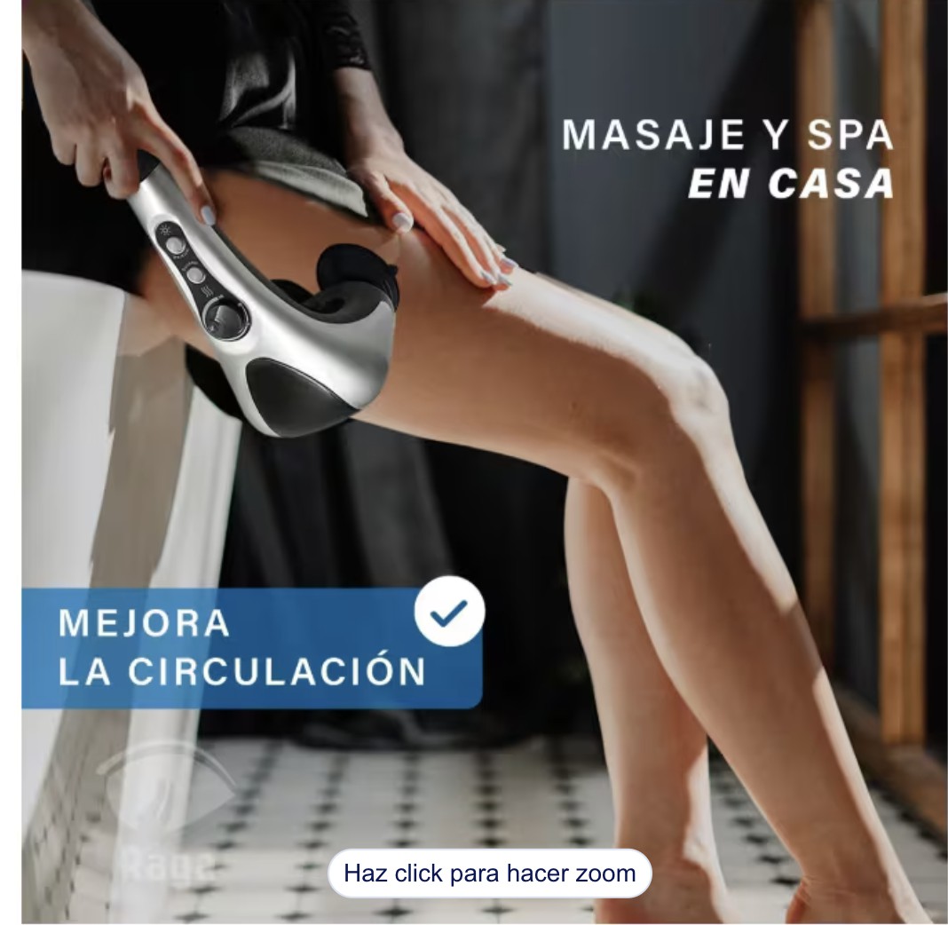 Masajeador Port&aacute;til El&eacute;ctrico 220 V Modelo Gris image number null