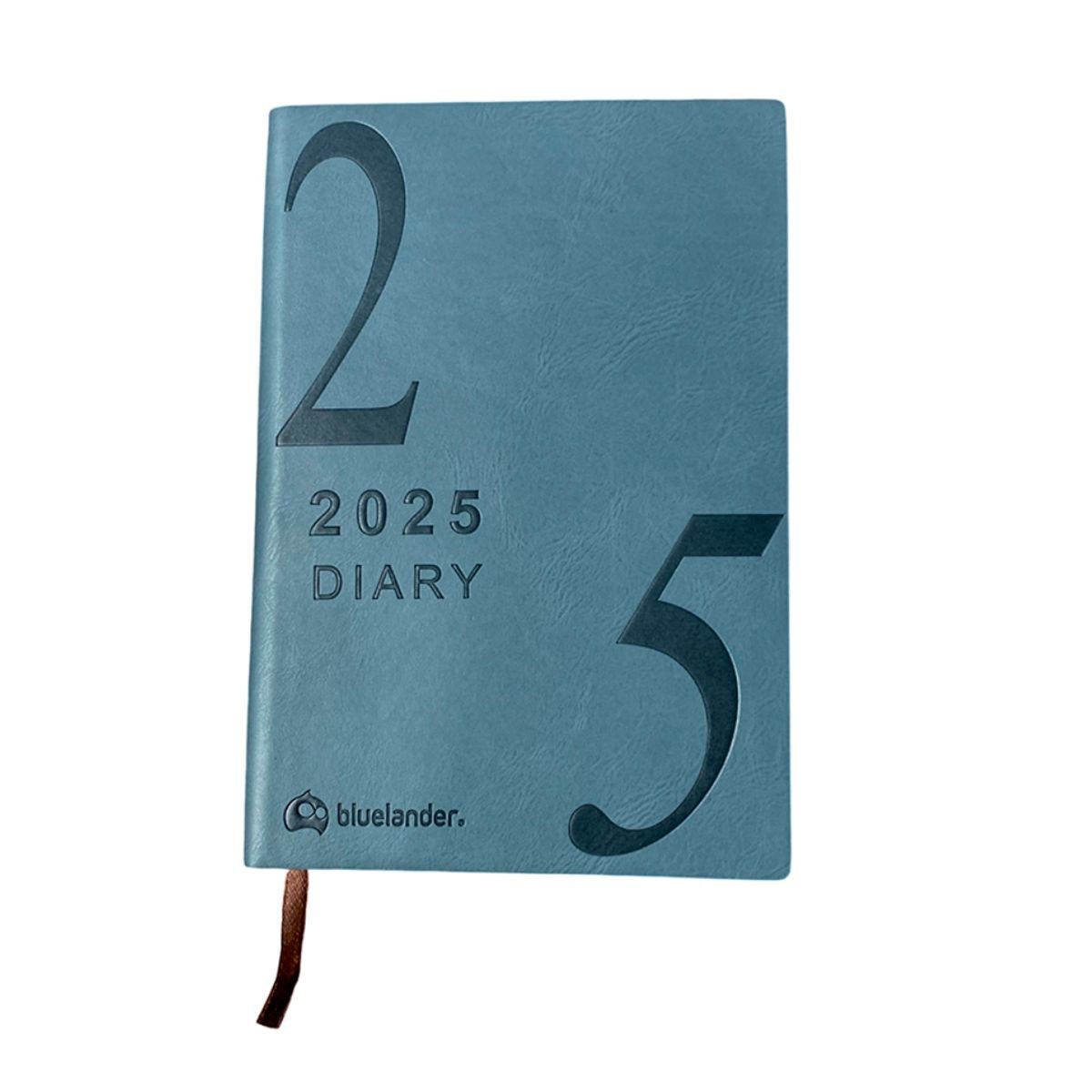 Bluelander Agenda 2025 Tama&ntilde;o A5 (22 * 14,8 cm) Planificador Diario, Semanal y Mensual Pasta Gruesa (Azul) image number null