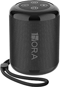 A Bocina Bluetooth Portatil 5.1, Mini Altavoz Inal&aacute;mbrico con Manos Libres/Micro USB/Radio FM/TF, Compatible con Phone, Tablet, Computadores, Ideal para Viajar, Campear, Negro. image number null