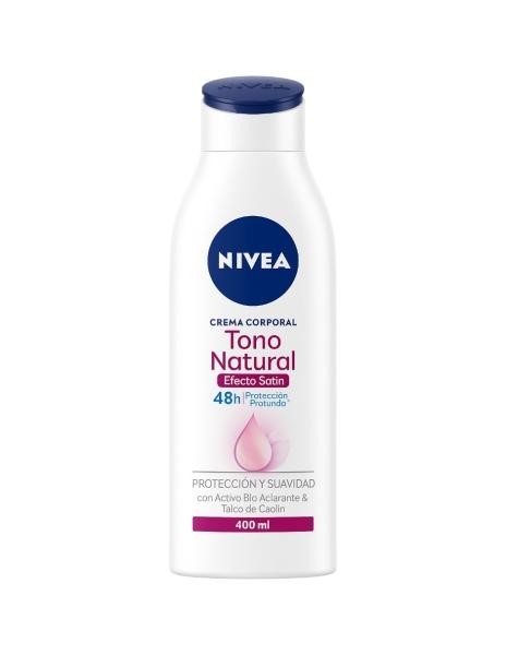 Crema Corporal Nivea Tono Natural Sat&iacute;n Uva/uvb 400ml image number null