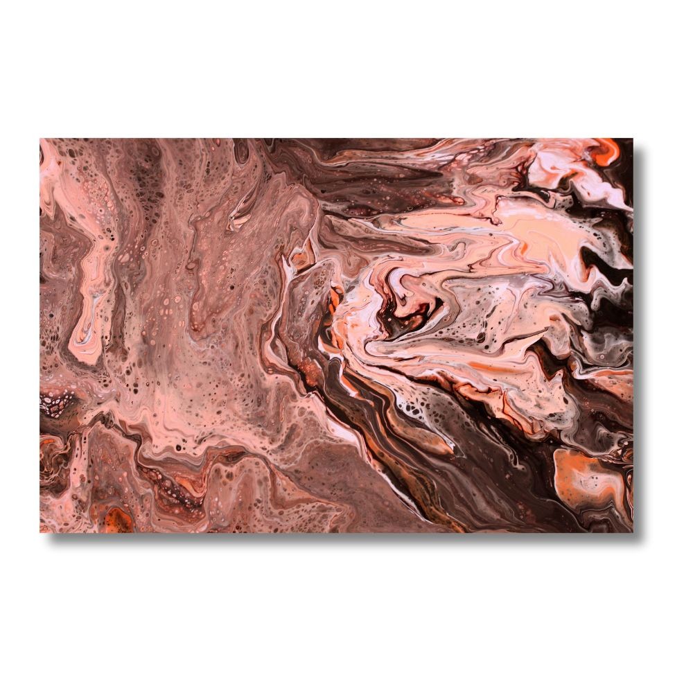 Cuadro Decorativo Abstracto 80x120cm Rio Bronce image number null