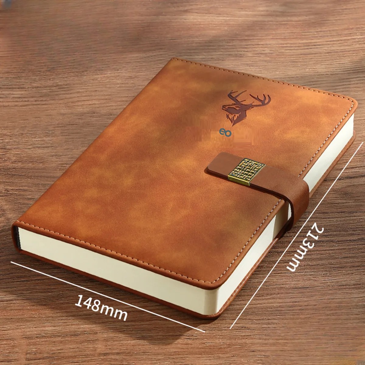 Cuaderno Forrado Tapa Dura Para Regalo Escolar, 360 P&aacute;ginas Marron image number null