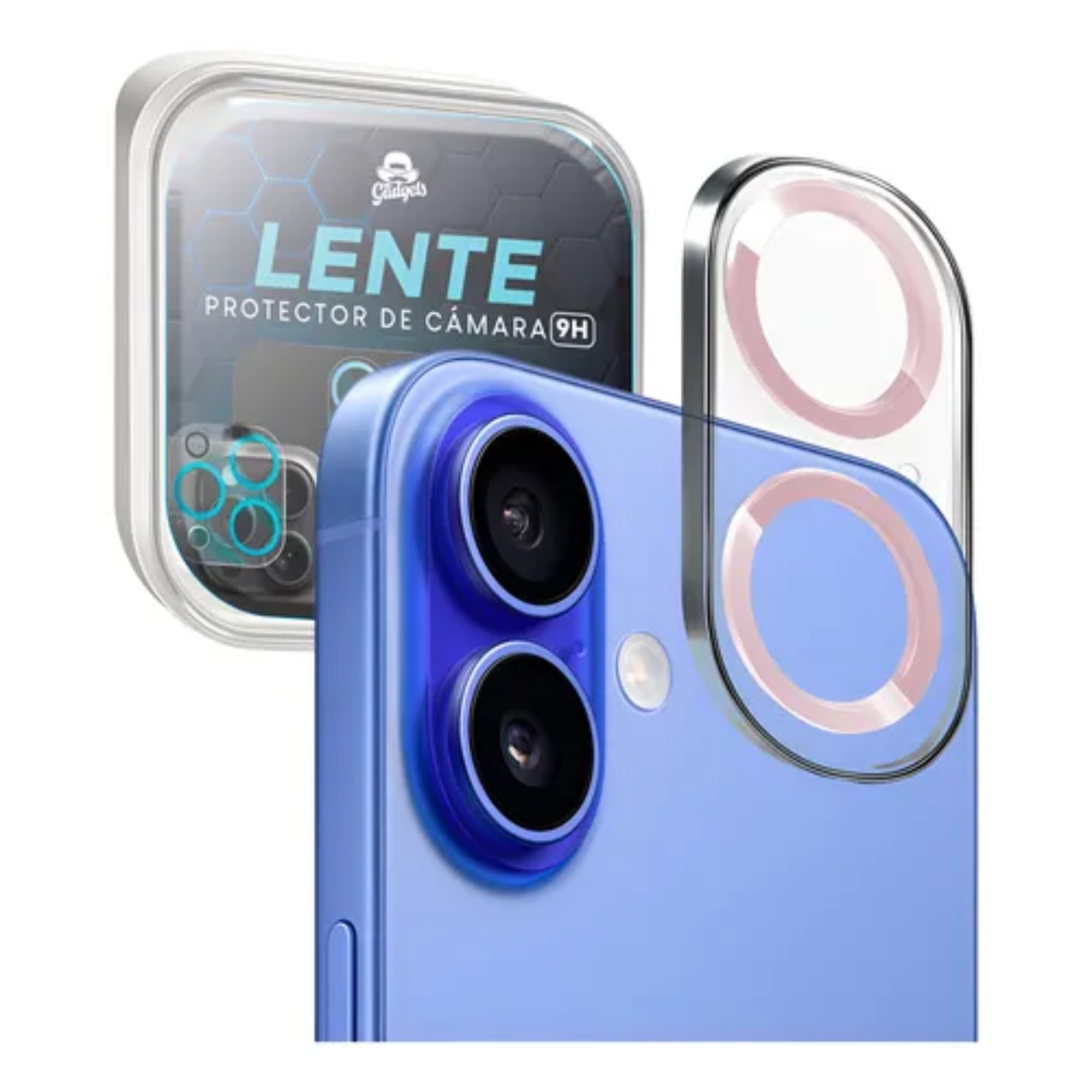 Mica De Camara Cristal Templado Deluxe Compatible Para iPhone 16 / 16 Plus Diferentes Colores Excelente Accesorio image number null