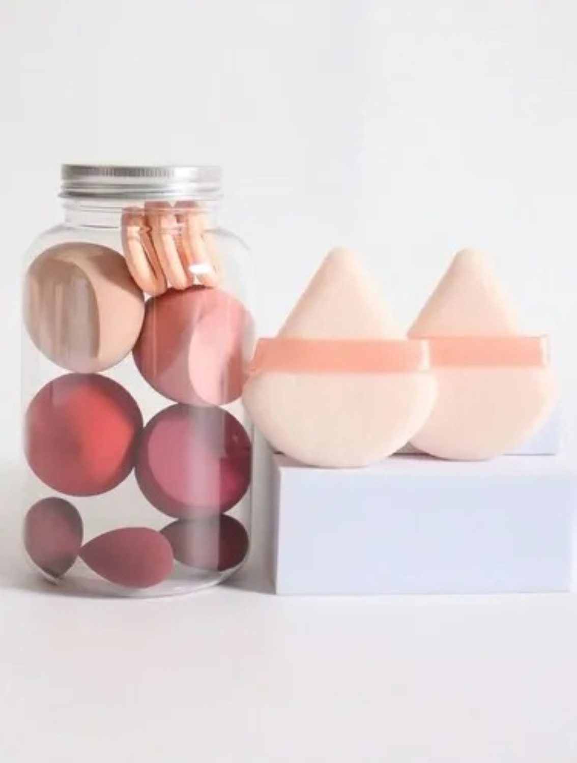 Esponja Maquillaje En Polvo 12 Pcs Beauty Blender Con Caja image number null