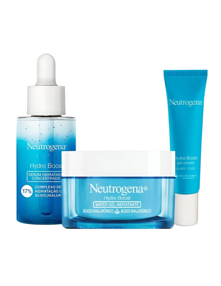 Kit Rutina Facial Hydro Boost Hidratante, Serum Y Crema De Ojos image number null