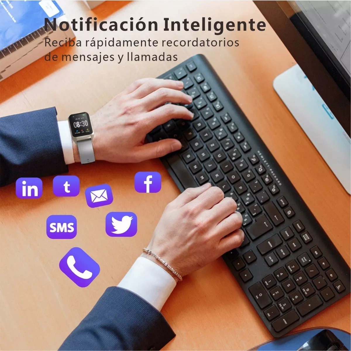 Reloj Inteligente Deportivo H77 Smartwatch Bluetooth 1.57 Gris. image number null