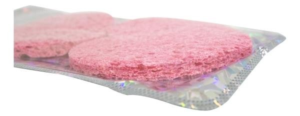 Esponja Exfoliante De Celulosa Natural Limpieza Facial 24 Pz image number null
