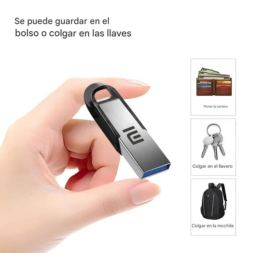 Unidades Flash USB 2TB negro memoria resistente agua datos USB 3,0 alta velocidad Metal pl&aacute;stico pc image number null
