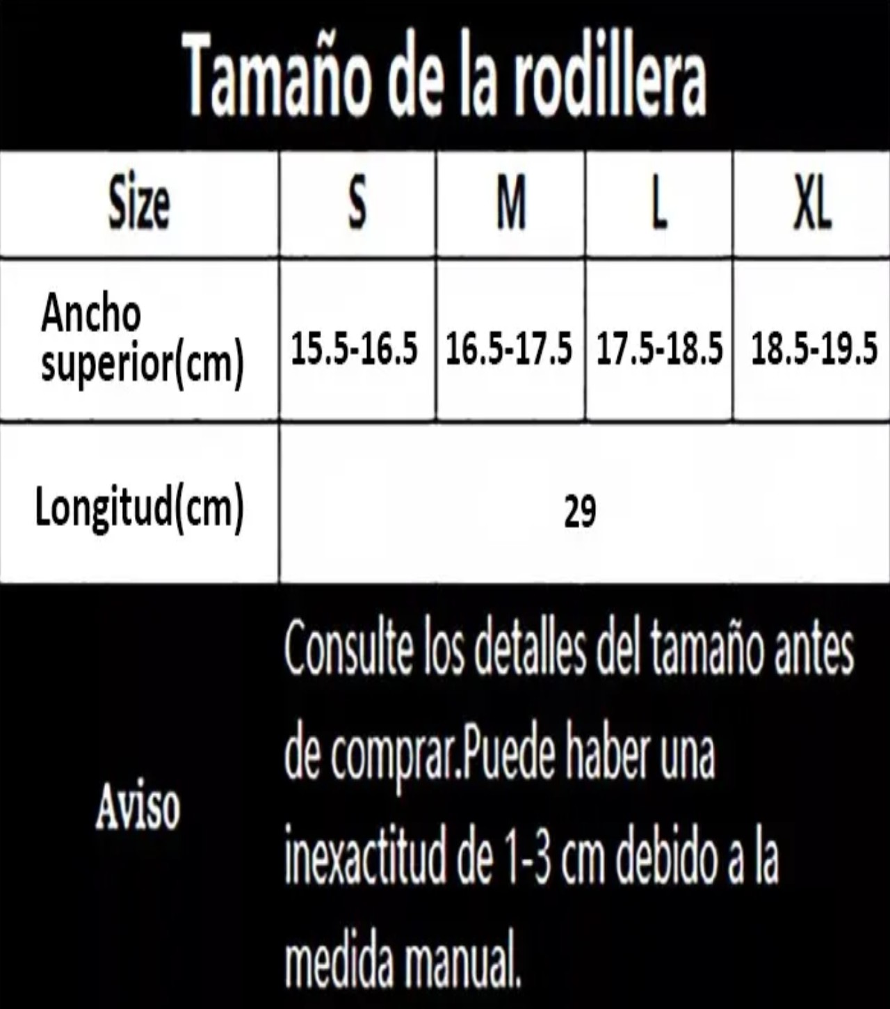 Rodilleras Deportivas Para Deporte Negro Talla S (chico) image number null