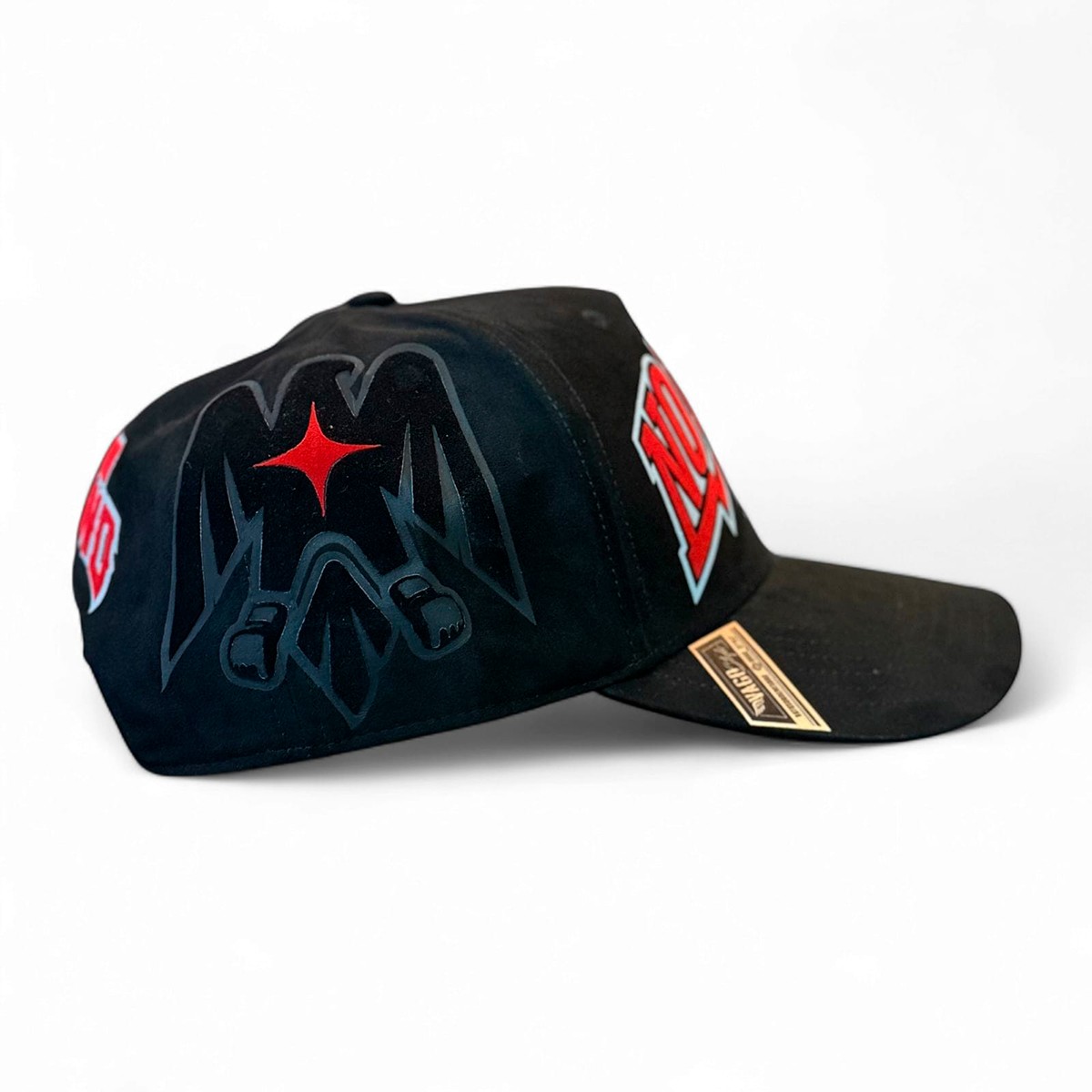 VAGO NO LIMITS UFC Gorra Visera Curva Gamuza Negra con Rojo image number null