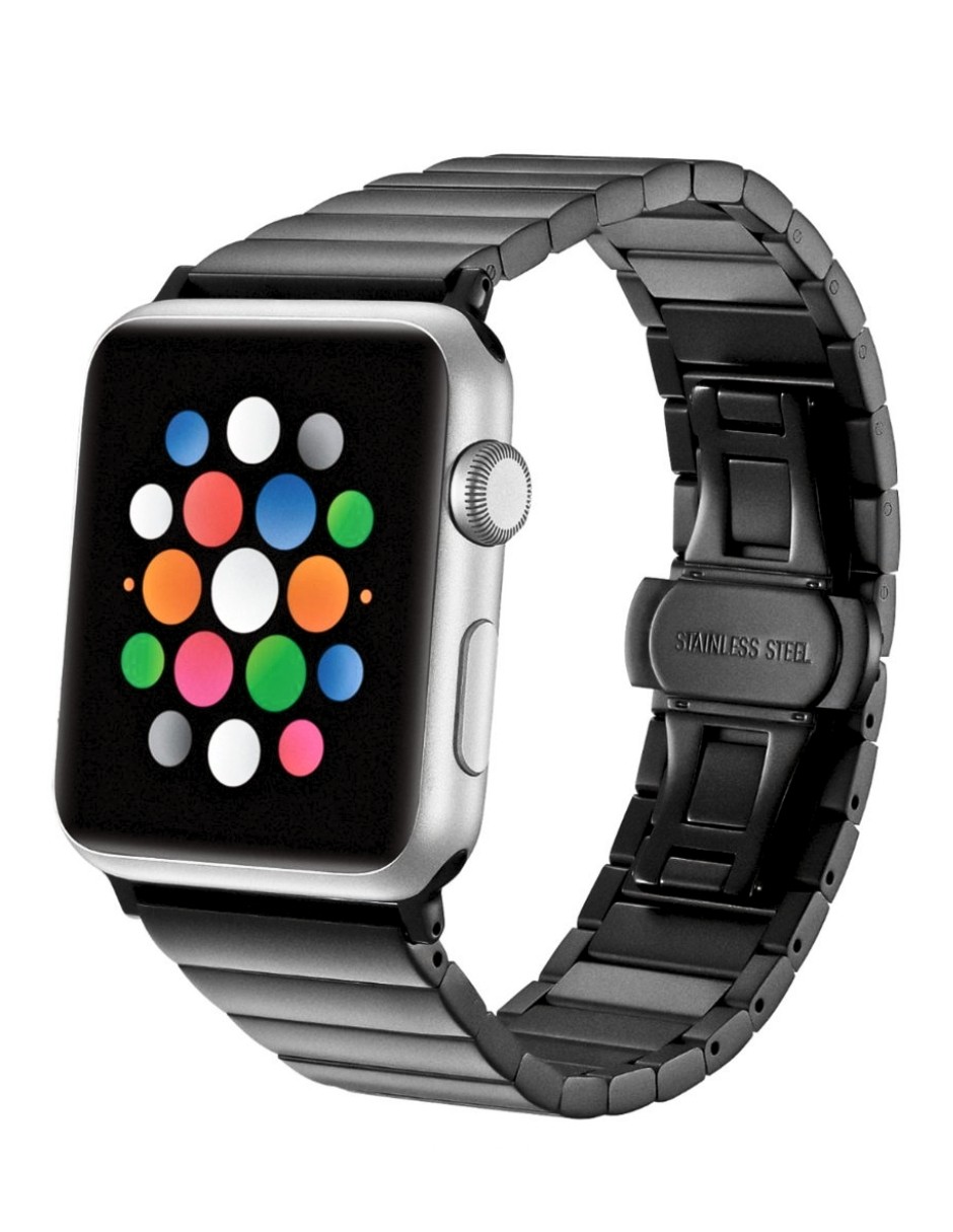 Correa para Apple Watc Eslabon Negro 42/44 mm. image number null