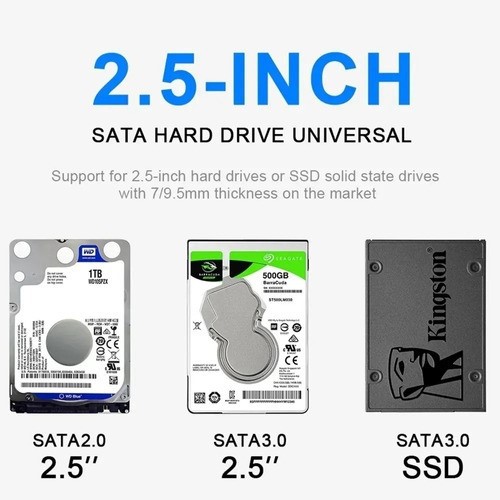 Carcasa Disco Duro 2.5 Usb 3.0, Hdd Ssd Sata I/ii/iii, 3tb. image number null