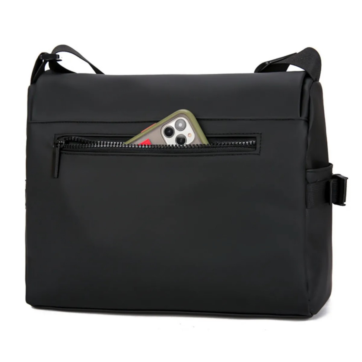 Bolsa Bolso Impermeable Bandolera Crossbody Para Hombre Negro image number null