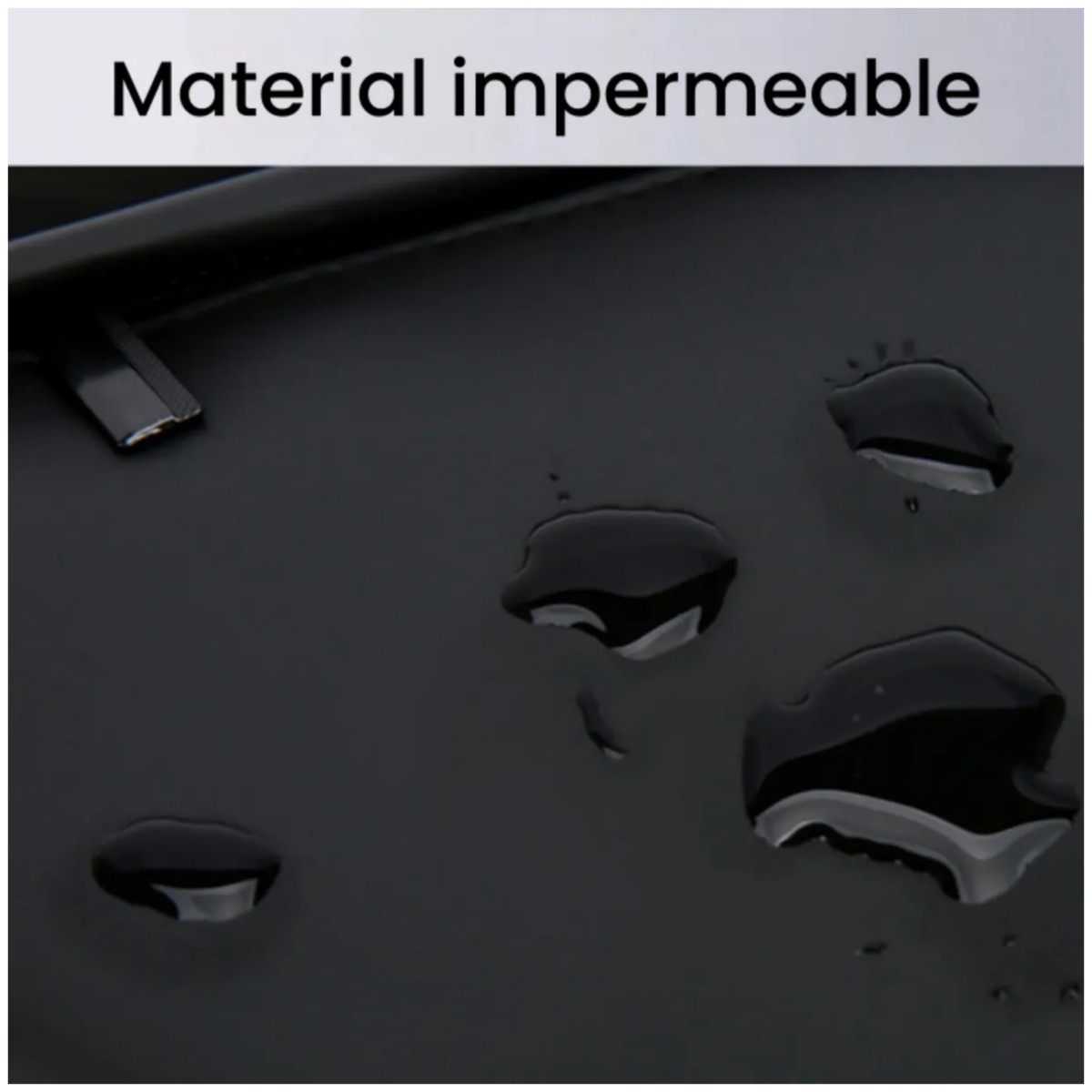 Bolsa Bolso Impermeable Bandolera Crossbody Para Hombre Negro image number null