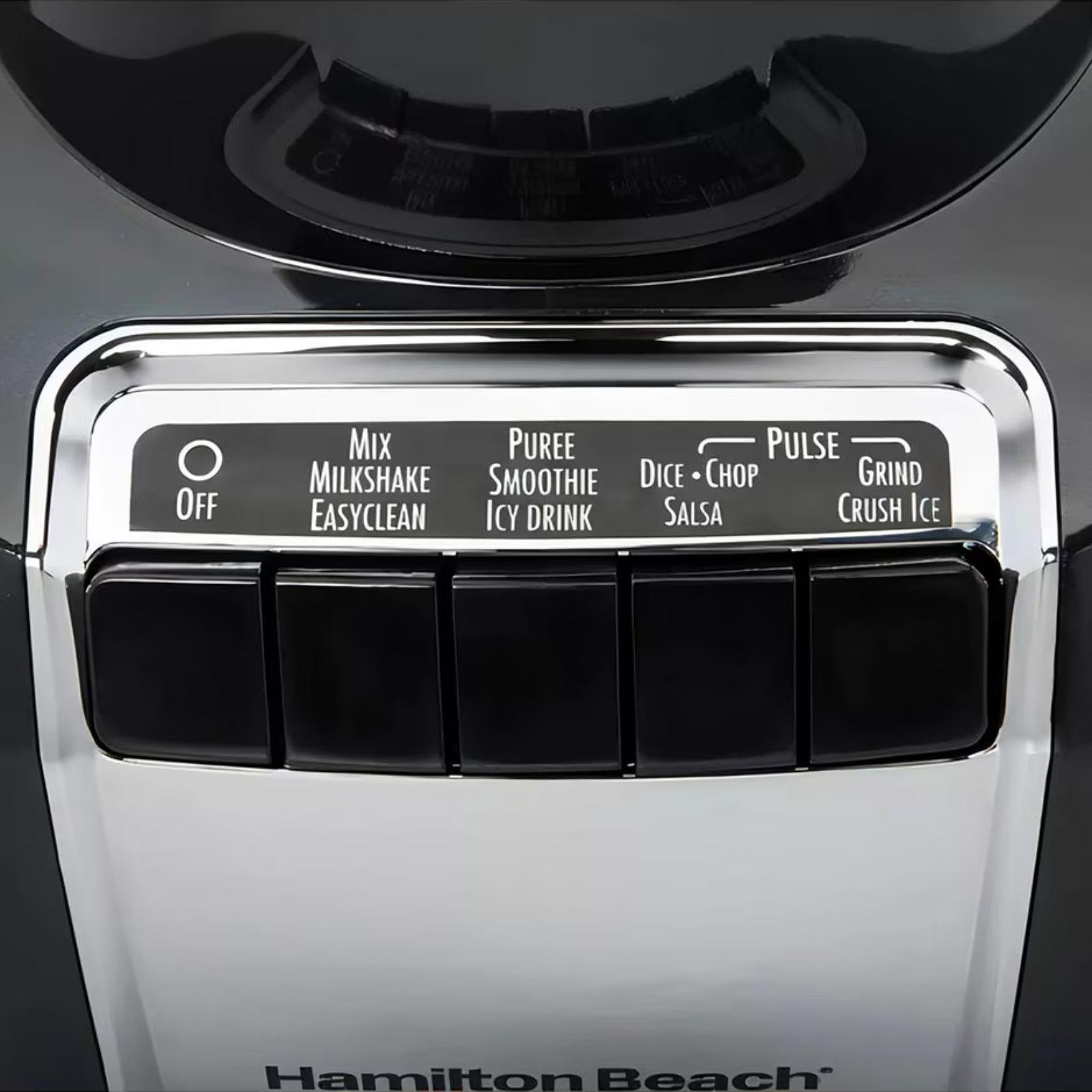 Licuadora Hamilton Beach Wave-Action Vaso de Vidrio 1.4 Litros Negra 53521FG image number null