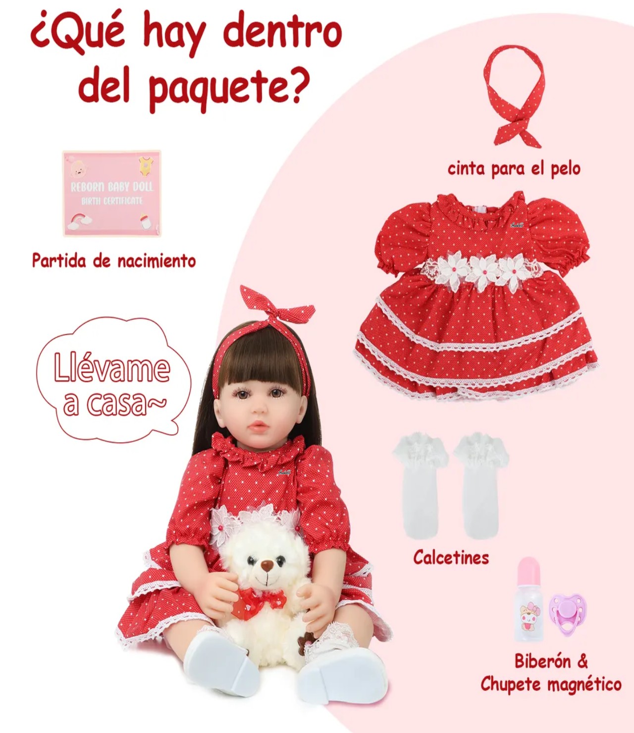 Mu&ntilde;ecas Reborn 60cm Colores image number null