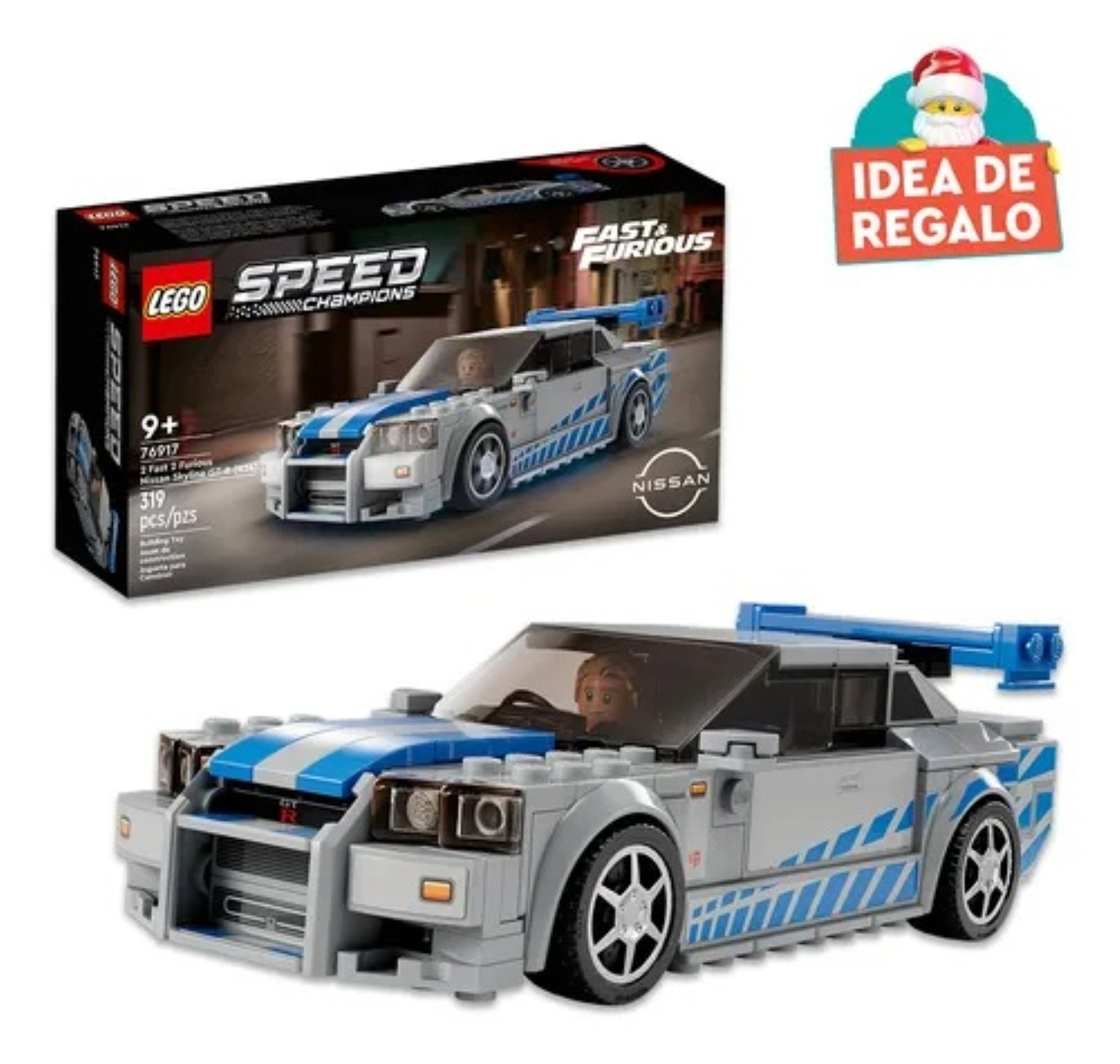 Bloque Carro construccion 319 piezas Gris Azul image number null