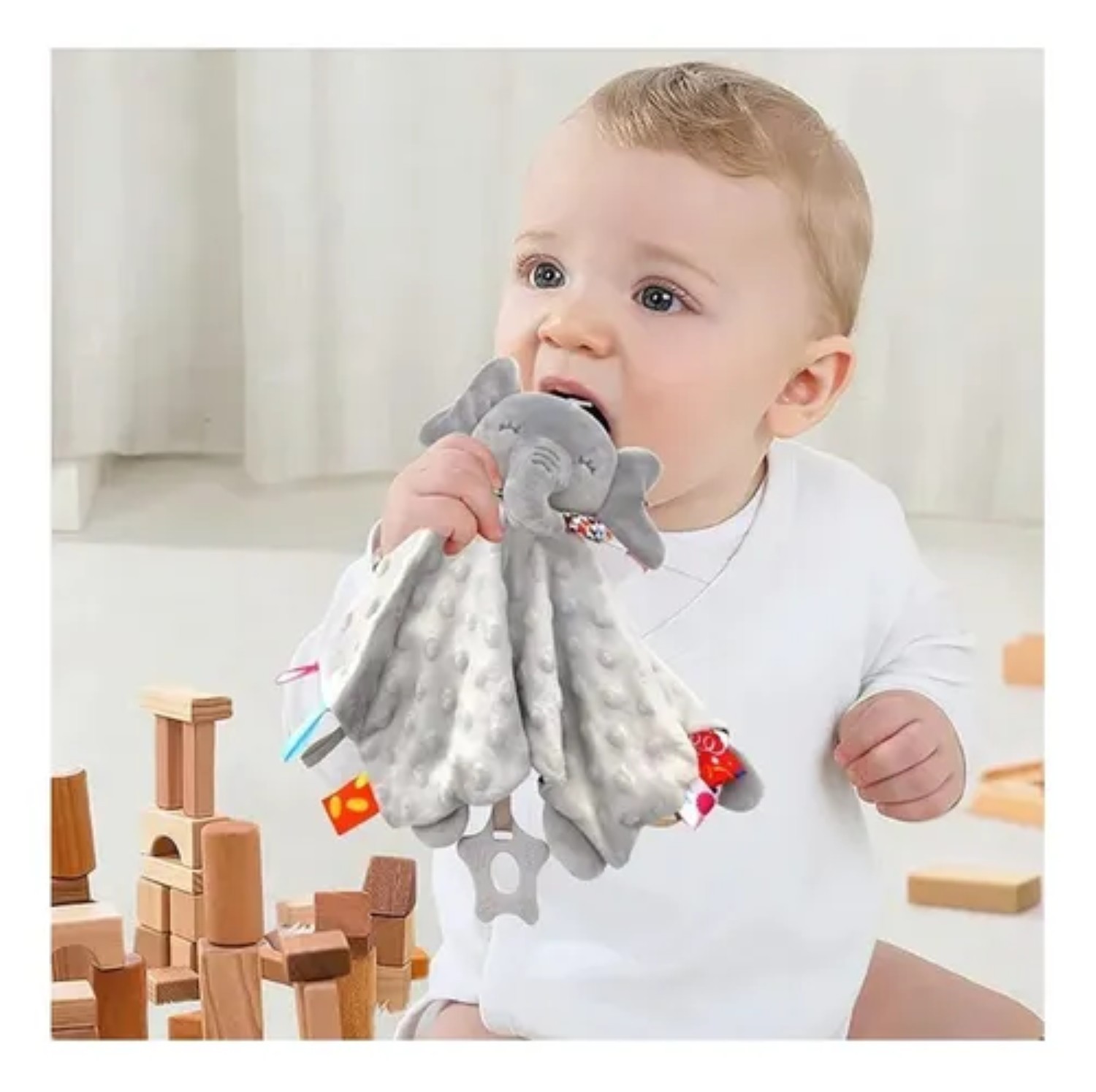 Manta De Apego Peluche Gris image number null