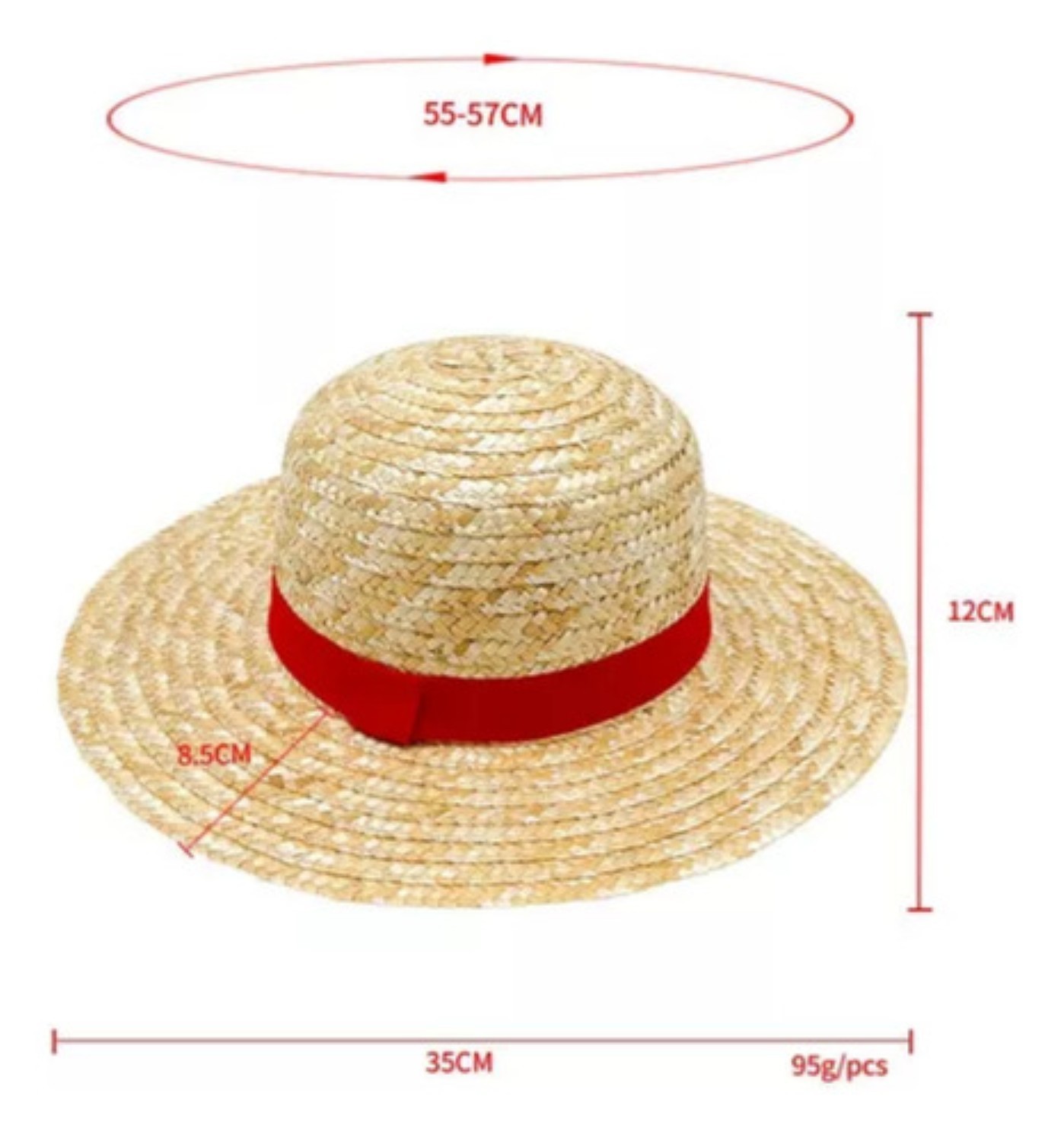 Sombrero Anime Dress Amarillo talla Unica image number null