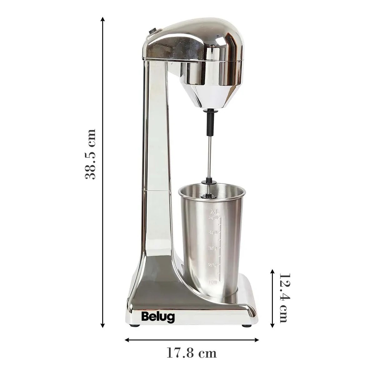 Batidora Para Maltedas De Pedestal Espumador Fuente De Sodas Plateado 60 Hz image number null