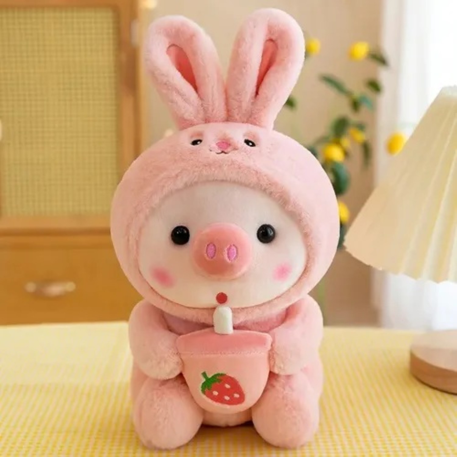 Peluche De Cerdito 25 cm Rosa image number null