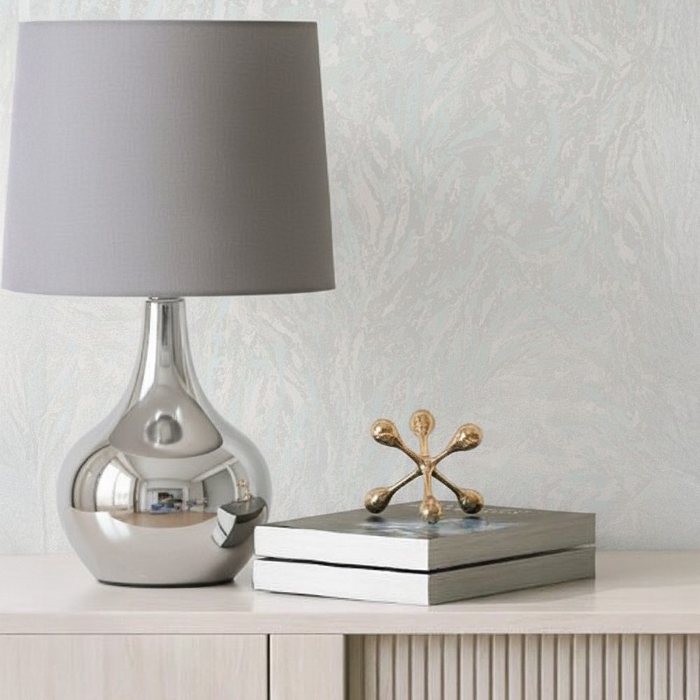 Ilios Innova | Papel Tapiz Decorativo M&aacute;rmol Gris Claro para Renovaci&oacute;n de Paredes y Muebles, Textura Elegante image number null