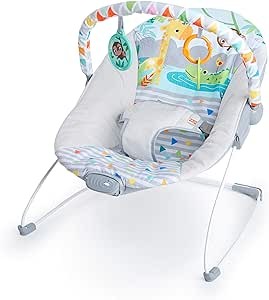 A Mecedora Bebe Vibradora Juguetes Gris image number null