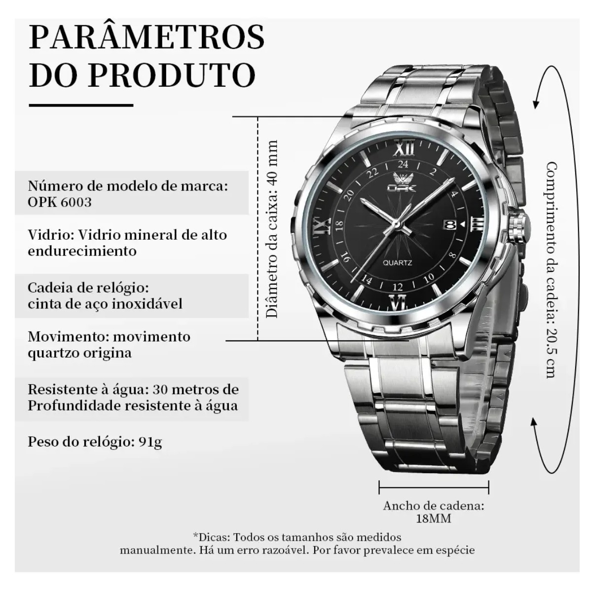 Reloj y Pulsera para Hombre Negro image number null