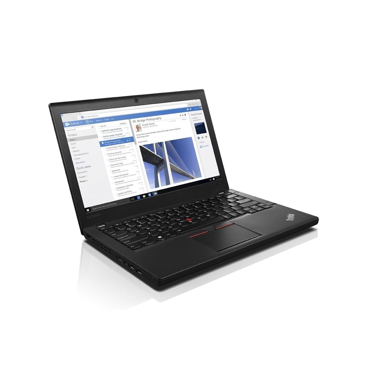 Laptop Lenovo ThinkPad X260-12.5"- Intel Core i7-6ta -8GB RAM, 256GB SSD, REACONDICIONADO image number null