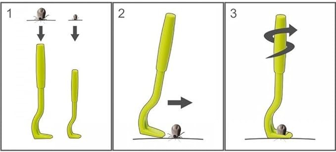 Tick Twister Juego de removedor de garrapatas con peque&ntilde;o y grande Tick Twister, Verde, 1-paquete. image number null