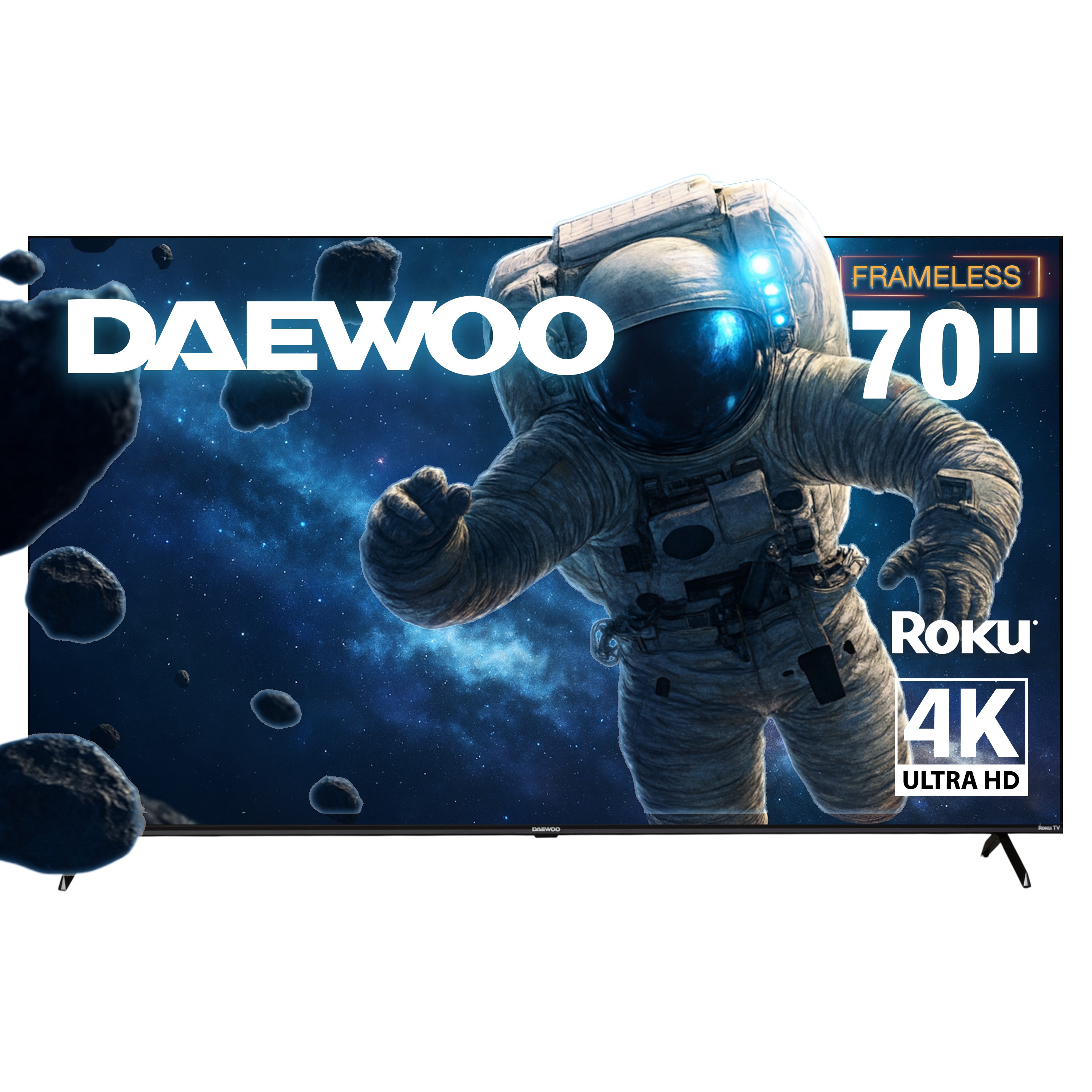 Pantalla Daewoo Smart TV 70 pulgadas 4K UHD LED | Roku TV Dolby Audio Modelo DAW70UR image number null