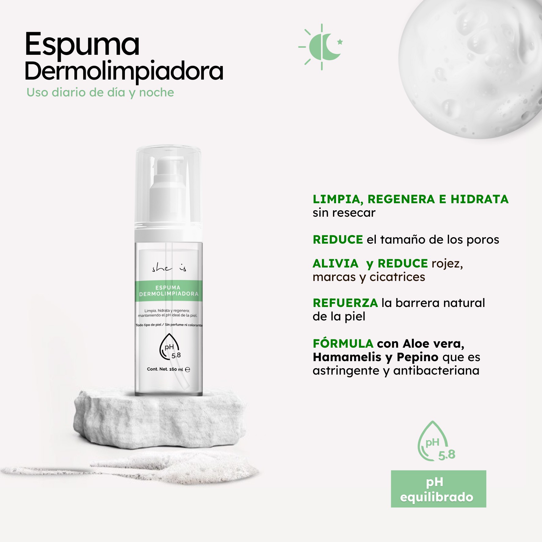 Set Facial para Piel Sensible She is skincare (2 productos) image number null
