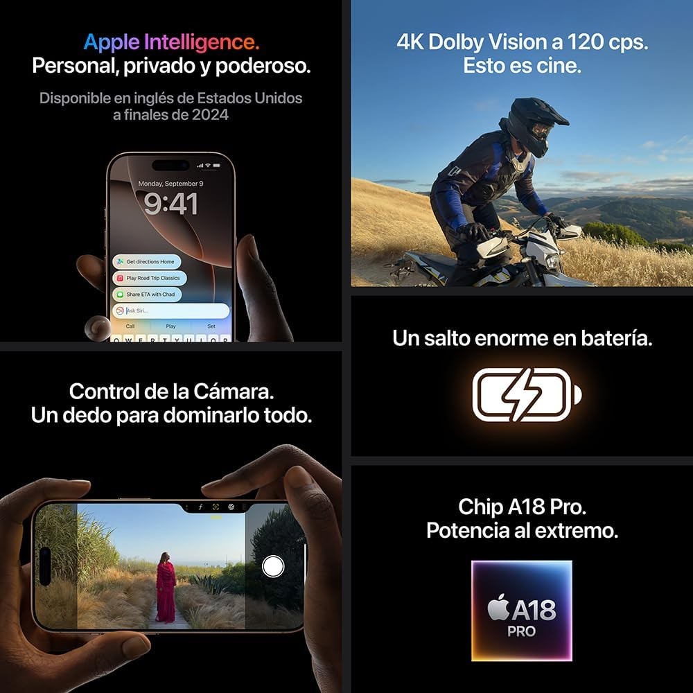 Apple Iphone 16 Pro 256Gb Desert Esim (Reacondicionado Garantizado) image number null