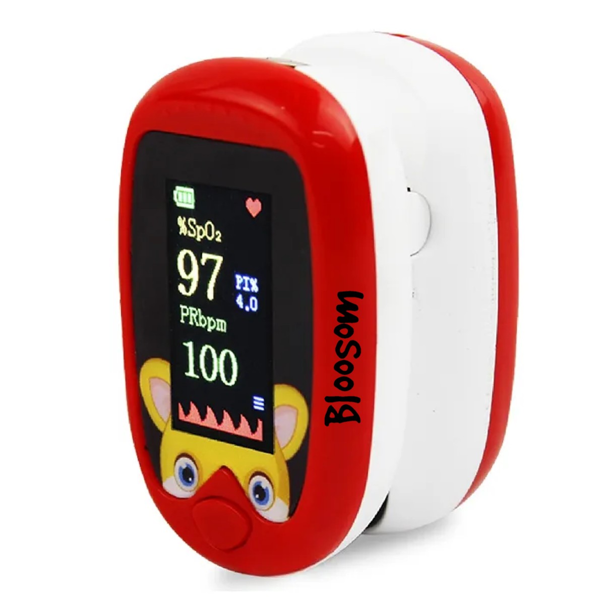 Ox&iacute;metro Pedi&aacute;trico Port&aacute;til Digital Recargable HD400 Rojo image number null