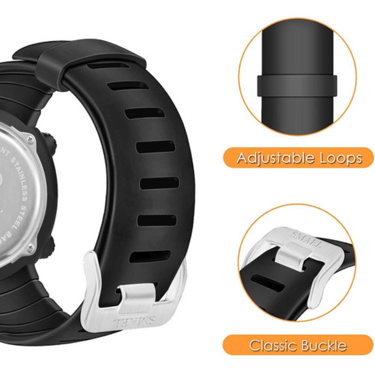 Reloj de pulsera Deportivo negro image number null
