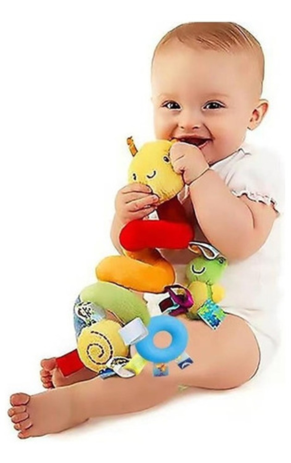 Peluche Sonaja Juguete Espiral Para Bebe Carriola, Cuna multicolor image number null
