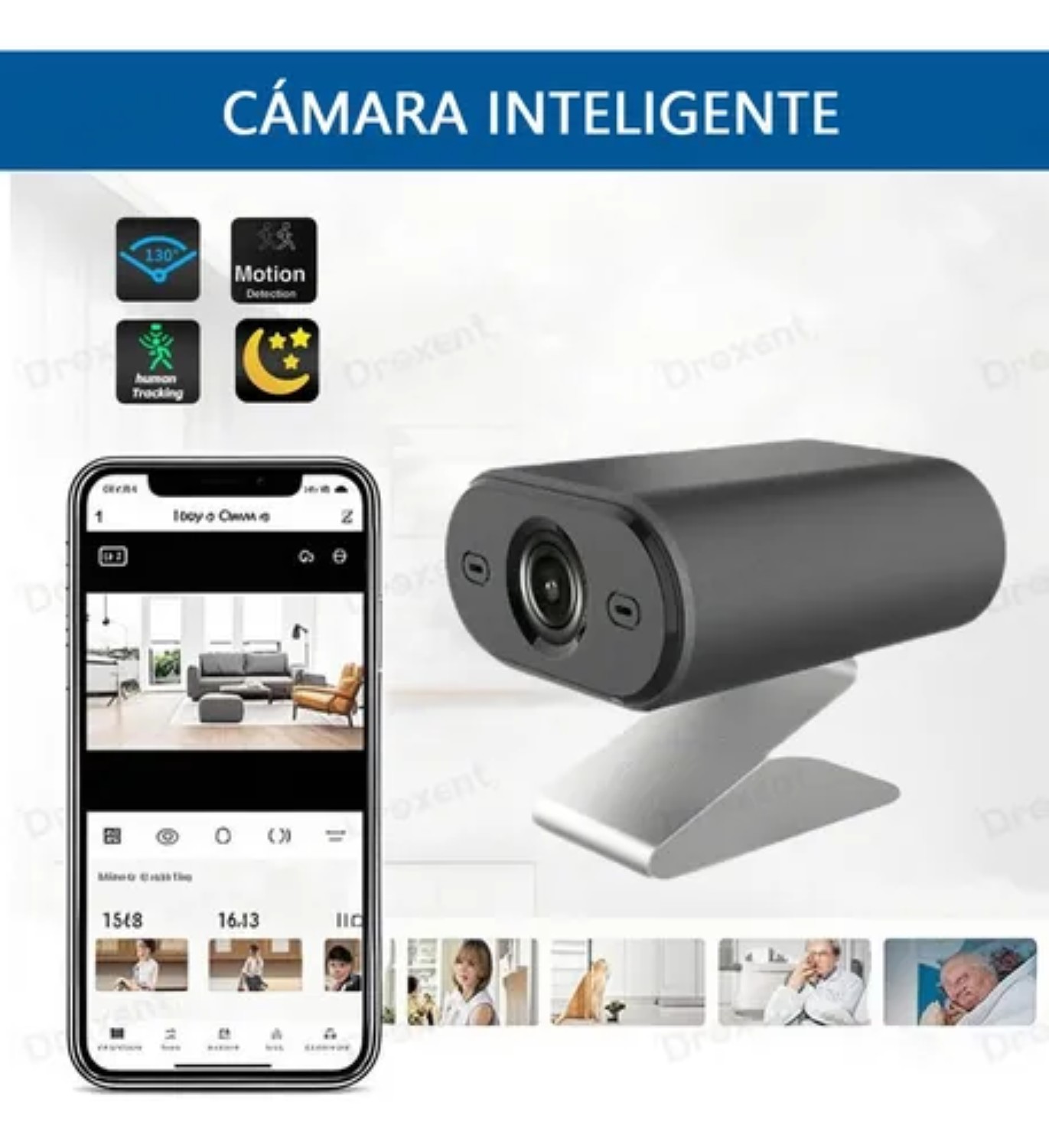 C&aacute;mara Esp&iacute;a Wifi C&aacute;mara De Seguridad Wifi 2.4g Mini image number null